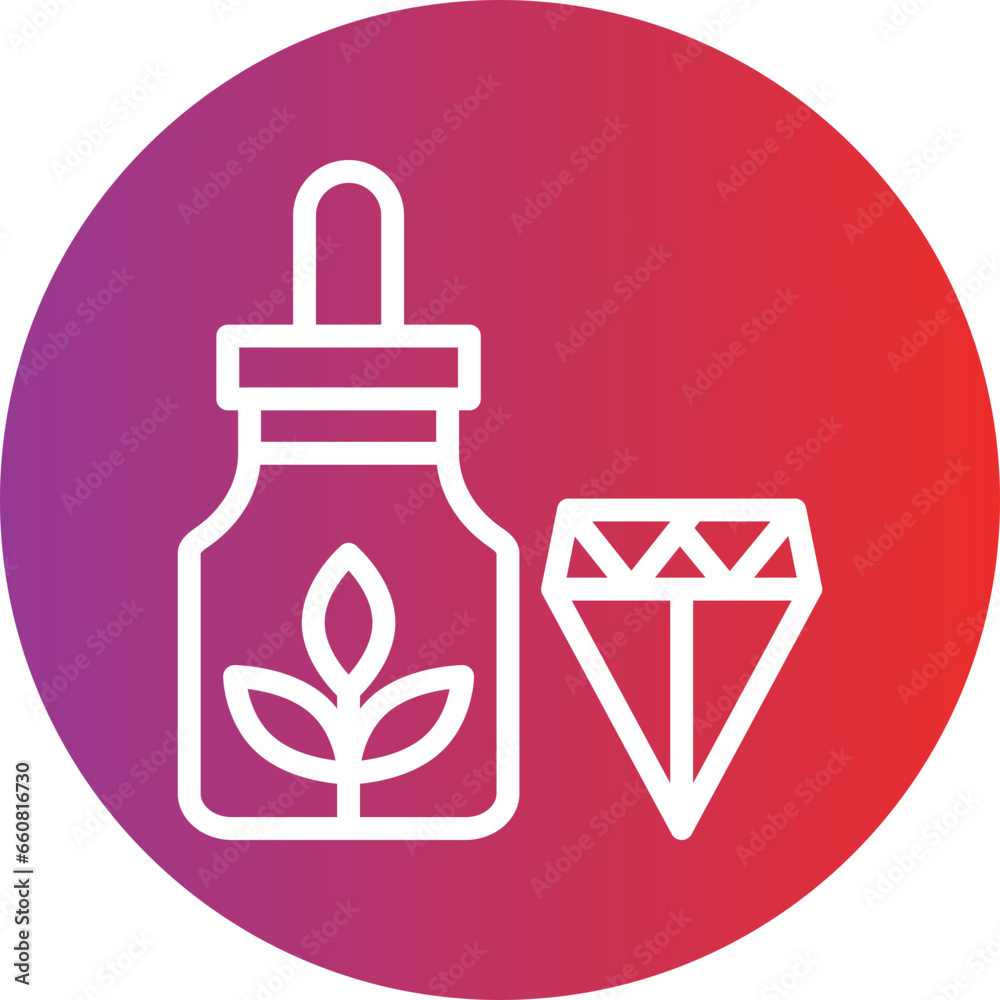 Vector Design Cbd Crystals Icon Style Vector Design Cbd Crystals Icon Style