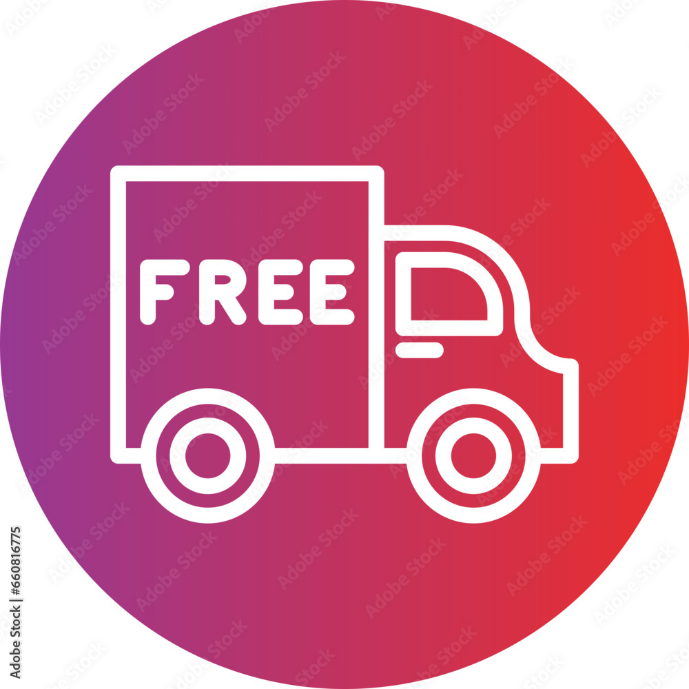 Vector Design Free Shipping Icon Style