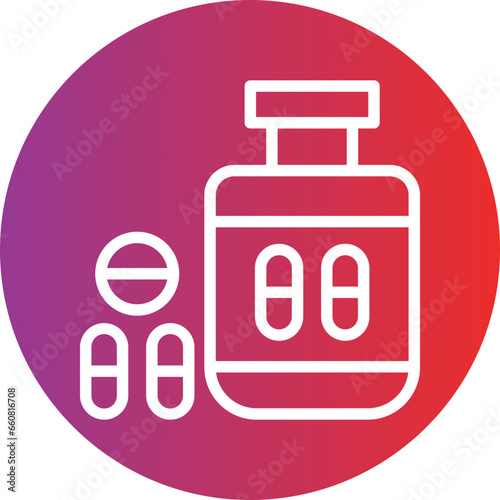 Vector Design Antidepressant Icon Style