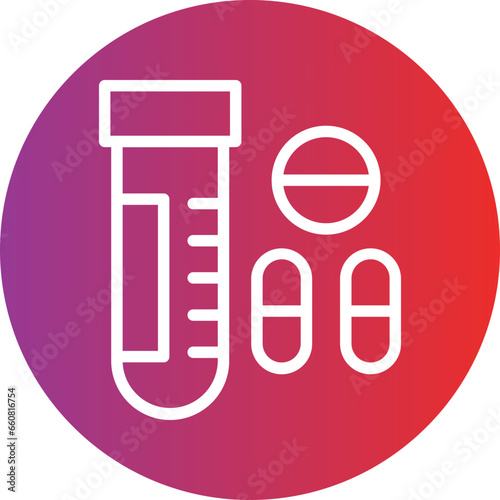Vector Design Drug Test Icon Style