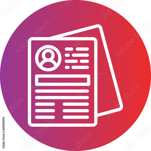 Vector Design Resume Icon Style