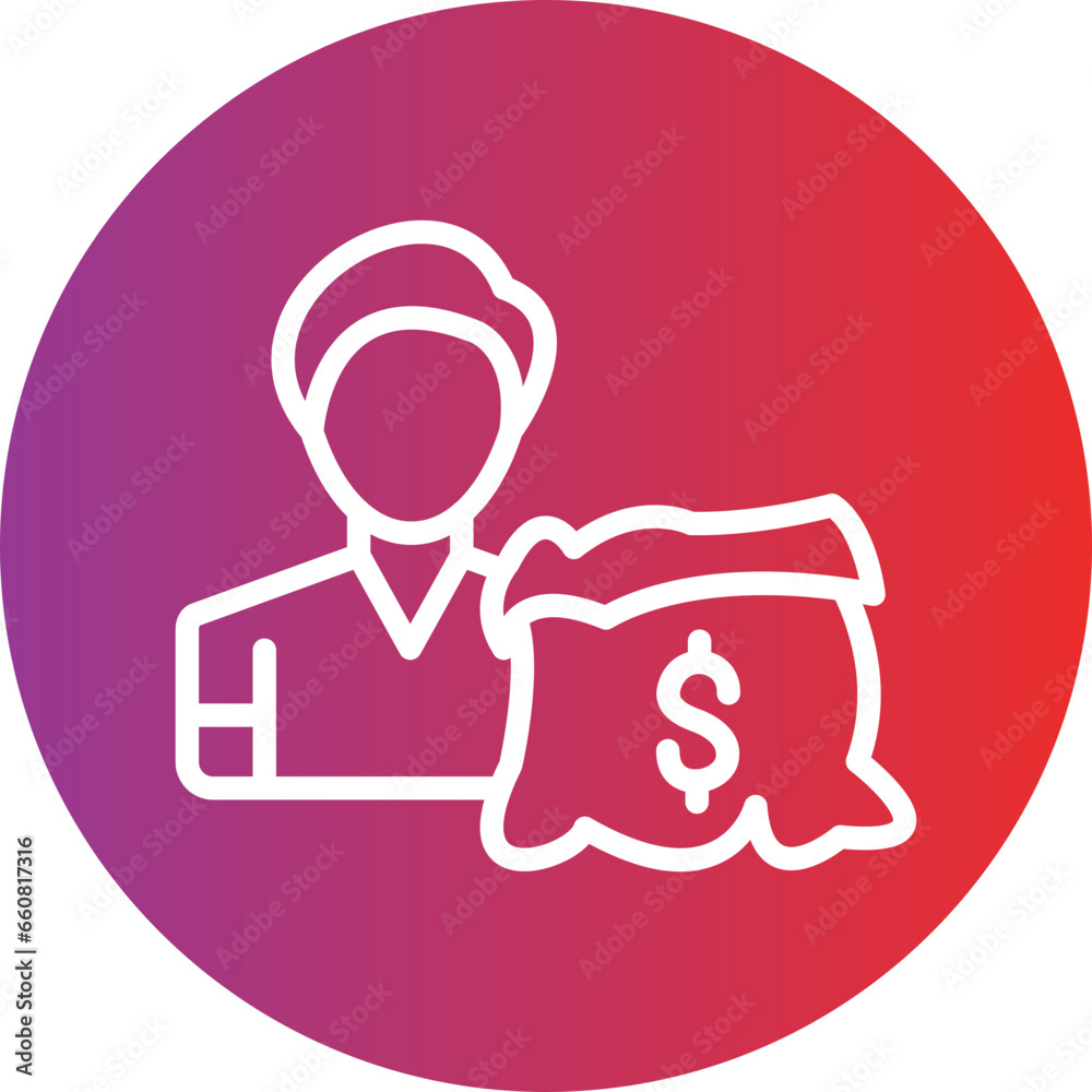 Vector Design Millionaire Icon Style Vector Design Millionaire Icon Style
