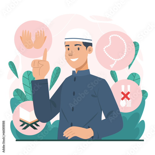 illustration of a prohibition on fasting