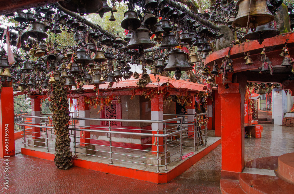 Fototapeta premium Golu Devata chitai Temple, Almoda, Uttarakhand, India.