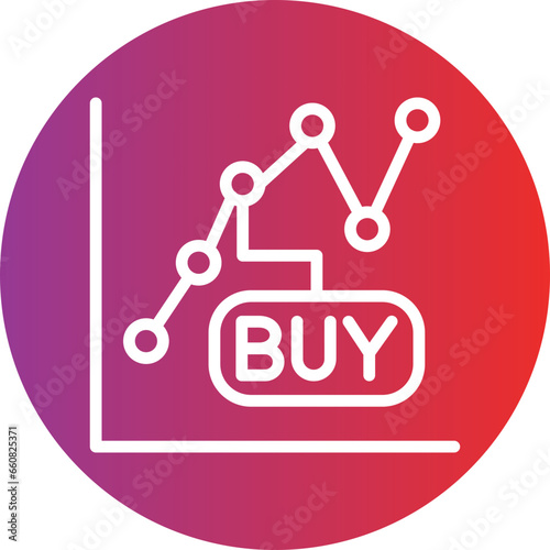 Buy Stocks Icon Style