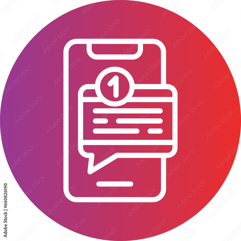 Sms Notification Icon Style Sms Notification Icon Style