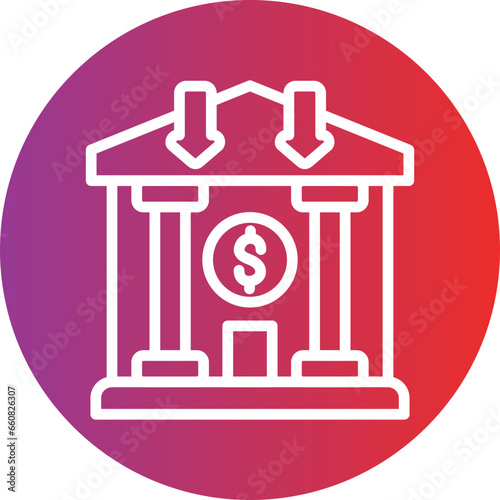 Bank Deposit Icon Style