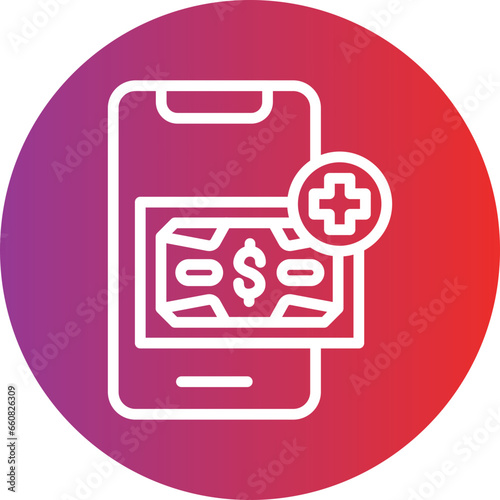 Prepaid Top Up Icon Style
