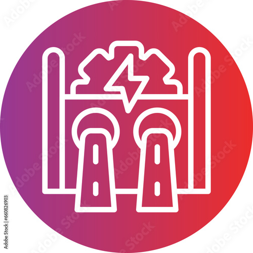 Hydroelectricity Icon Style