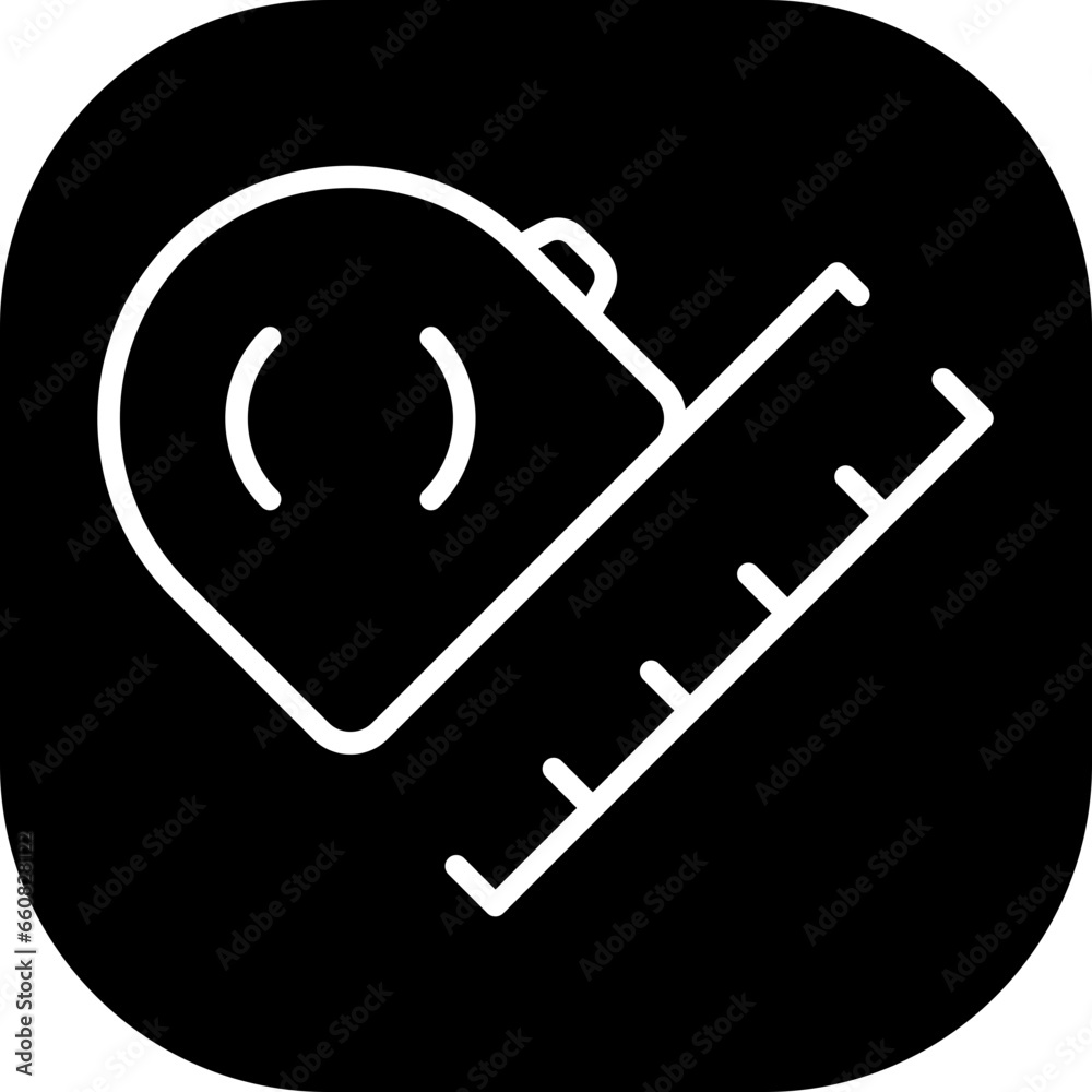 Roll meter measurement icon with black filled line outline style. meter, ruler, tool, measure, measurement, length, equipment. Vector Illustration Roll meter measurement icon with black filled line outline style. meter, ruler, tool, measure, measurement, length, equipment. Vector Illustration