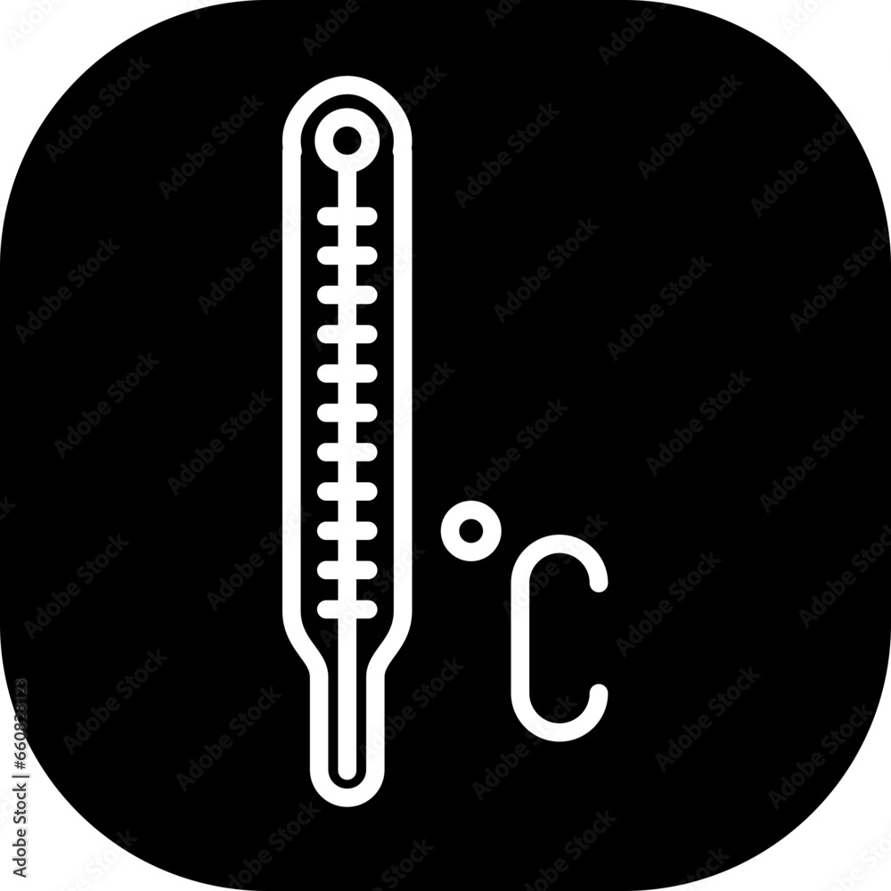 Thermometer measurement icon with black filled line outline style. thermometer, hot, heat, temperature, scale, measurement, celsius. Vector Illustration Thermometer measurement icon with black filled line outline style. thermometer, hot, heat, temperature, scale, measurement, celsius. Vector Illustration