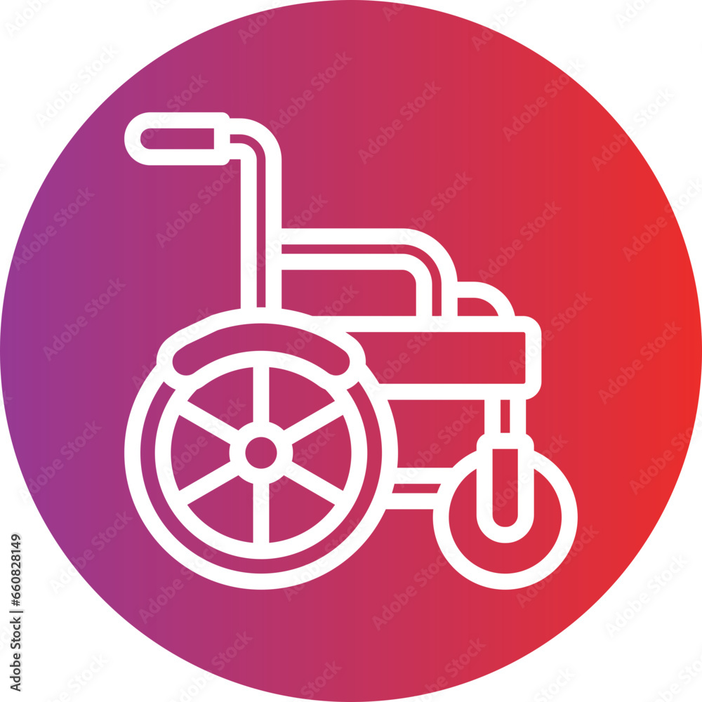 Automatic Wheelchair Icon Style Automatic Wheelchair Icon Style