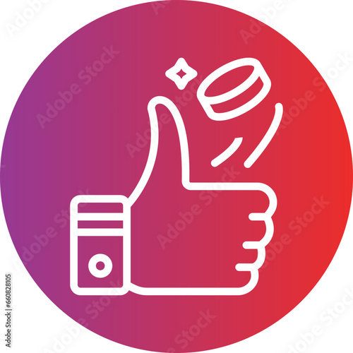 Coin Toss Icon Style