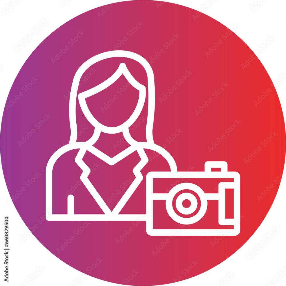 Female Vlogger Icon Style Female Vlogger Icon Style