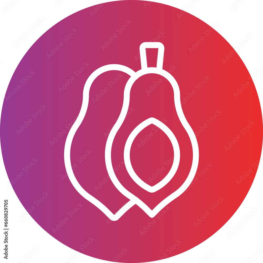 Obraz premium Papaya Icon Style
