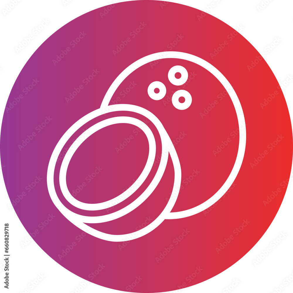 Obraz premium Coconut Icon Style