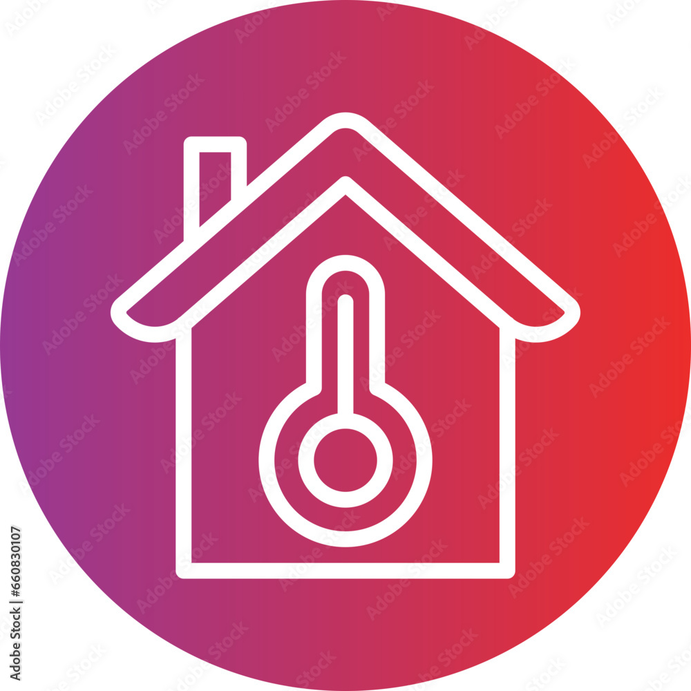 Smart Temperature Icon Style Smart Temperature Icon Style