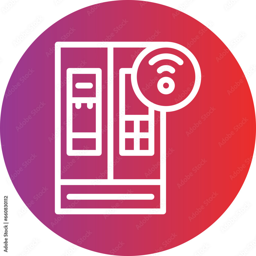 Smart Cooler Icon Style Smart Cooler Icon Style
