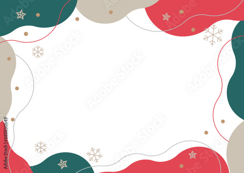 北欧フレーム枠おしゃれクリスマス背景淡