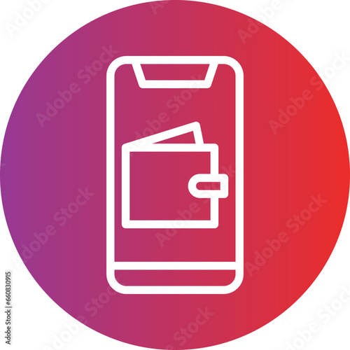 Mobile Wallet Icon Style