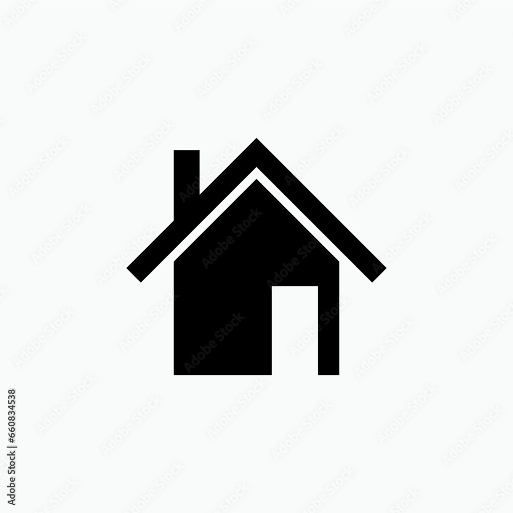 Home Icon. House, Residence Symbol - Vector. Home Icon. House, Residence Symbol - Vector.