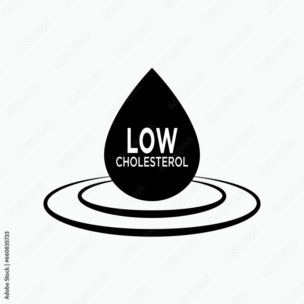 Low Cholesterol Icon. Health Parameter Symbol. Low Cholesterol Icon. Health Parameter Symbol.
