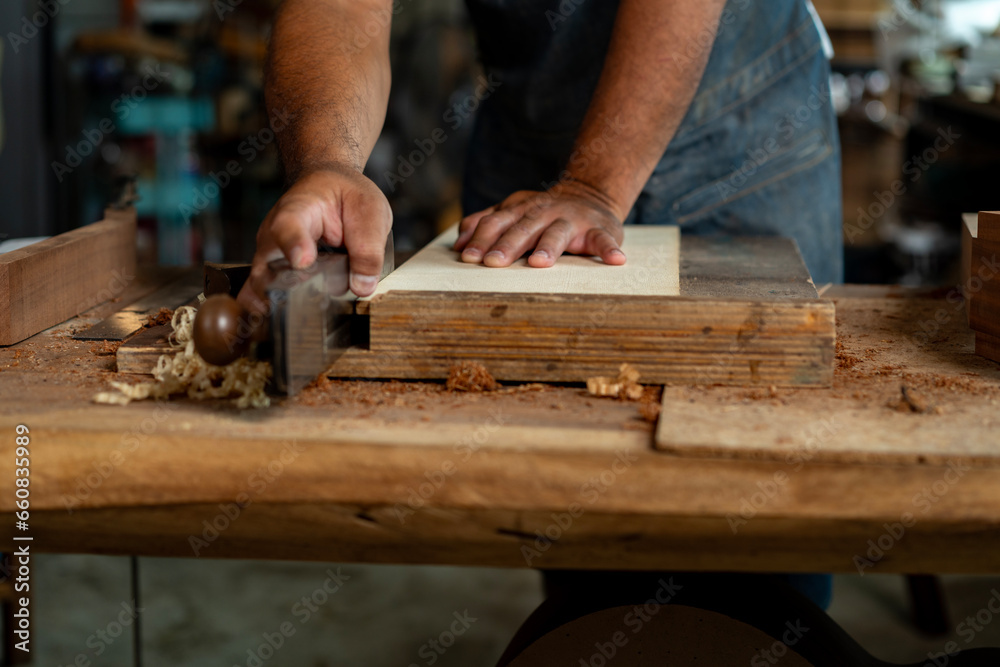 Luthier Preparing Spruce Top Wood for Acoustic Guitar