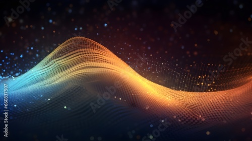Modern Digital Abstract 3D Background for Network Abilities, Technology, and More. generative ai