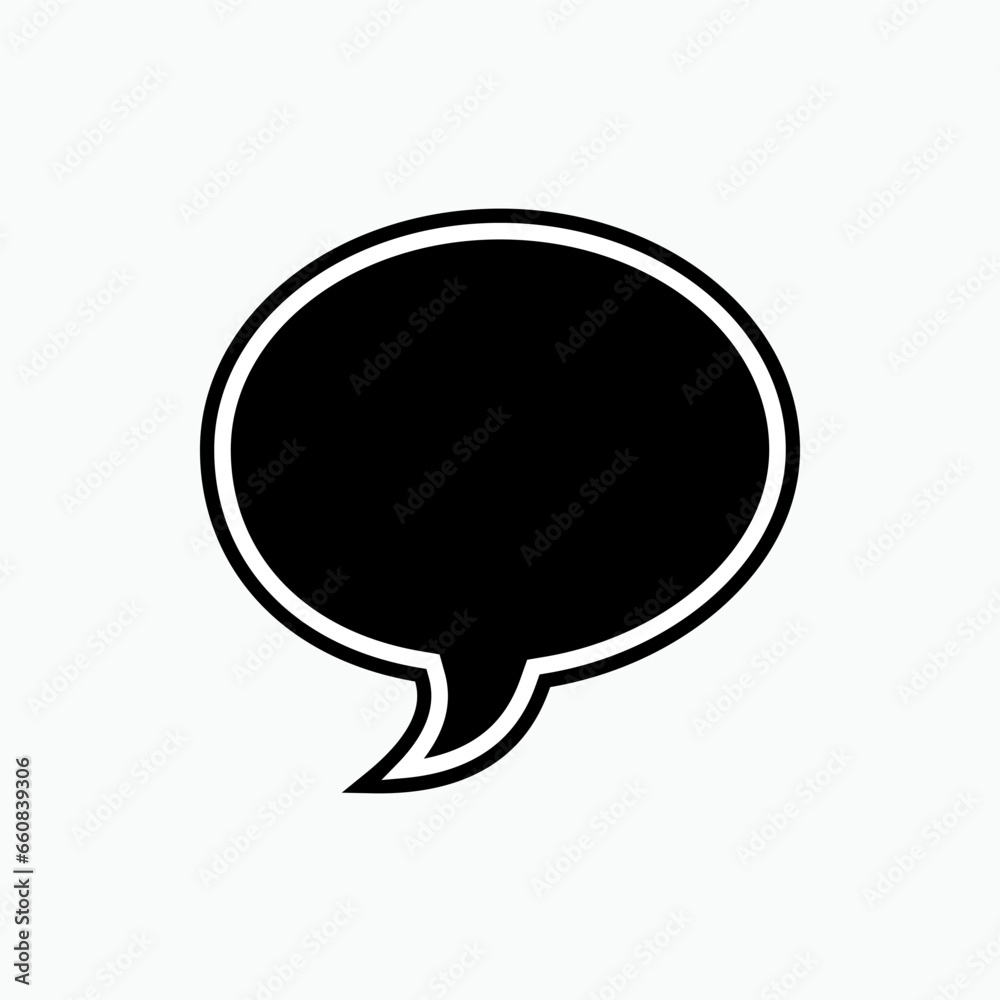 Bubble Speech Icon. Talk, Chat Illustration. Applied as Trendy Symbol for Design Elements, Websites, Presentation and Application - Vector. Bubble Speech Icon. Talk, Chat Illustration. Applied as Trendy Symbol for Design Elements, Websites, Presentation and Application - Vector.