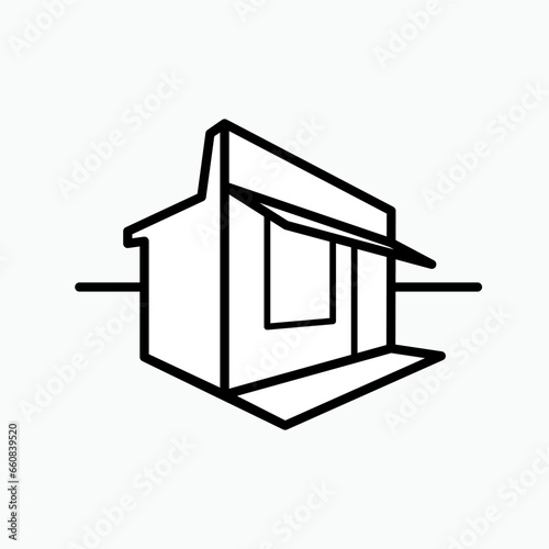 Store Icon. Market, Kiosk. Shop, Outlet Symbol. Applied for Design, Presentation, Website or Apps Elements - Vector.