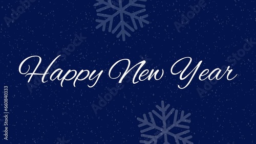 simple animation happy new year