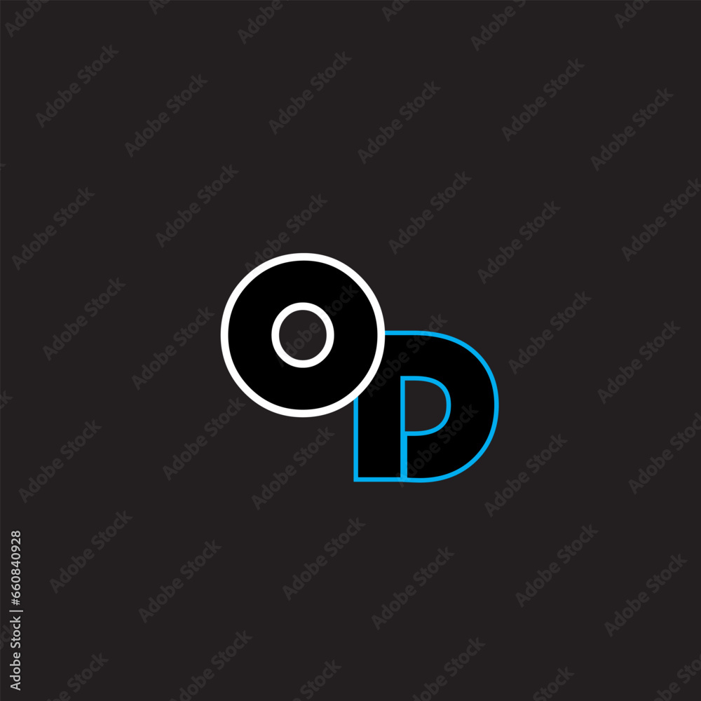 OD letter logo design OD letter logo design