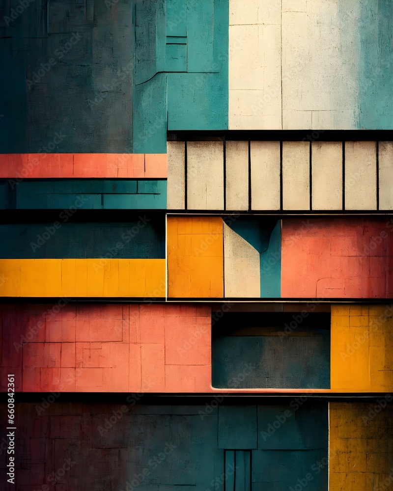 abstract buildings dancing in a 4d space matte flat hyper detailed ...