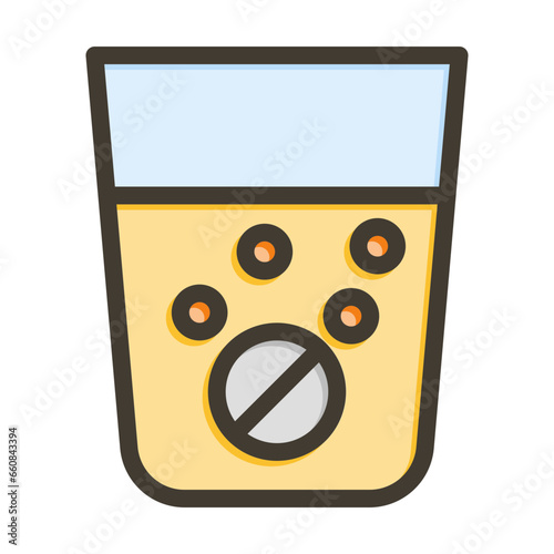 Effervescence Vector Thick Line Filled Colors Icon Design