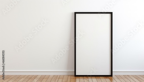 Black Frame on Wooden Floor Mark 