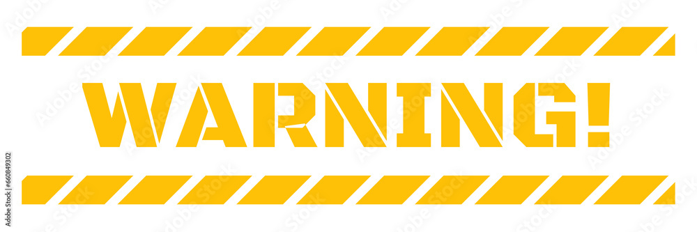 warning text on construction line element design warning text on construction line element design