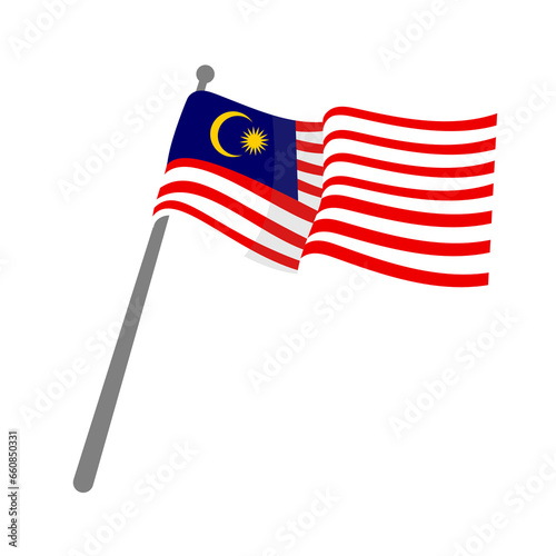 Malaysian independence day illustration photo