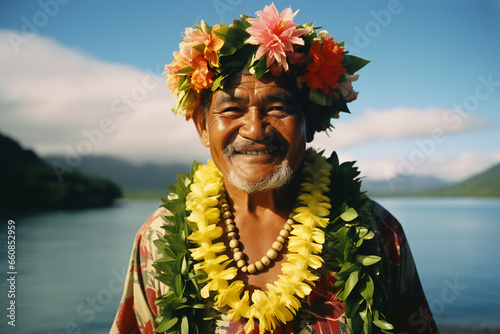 hawaiian old man photo