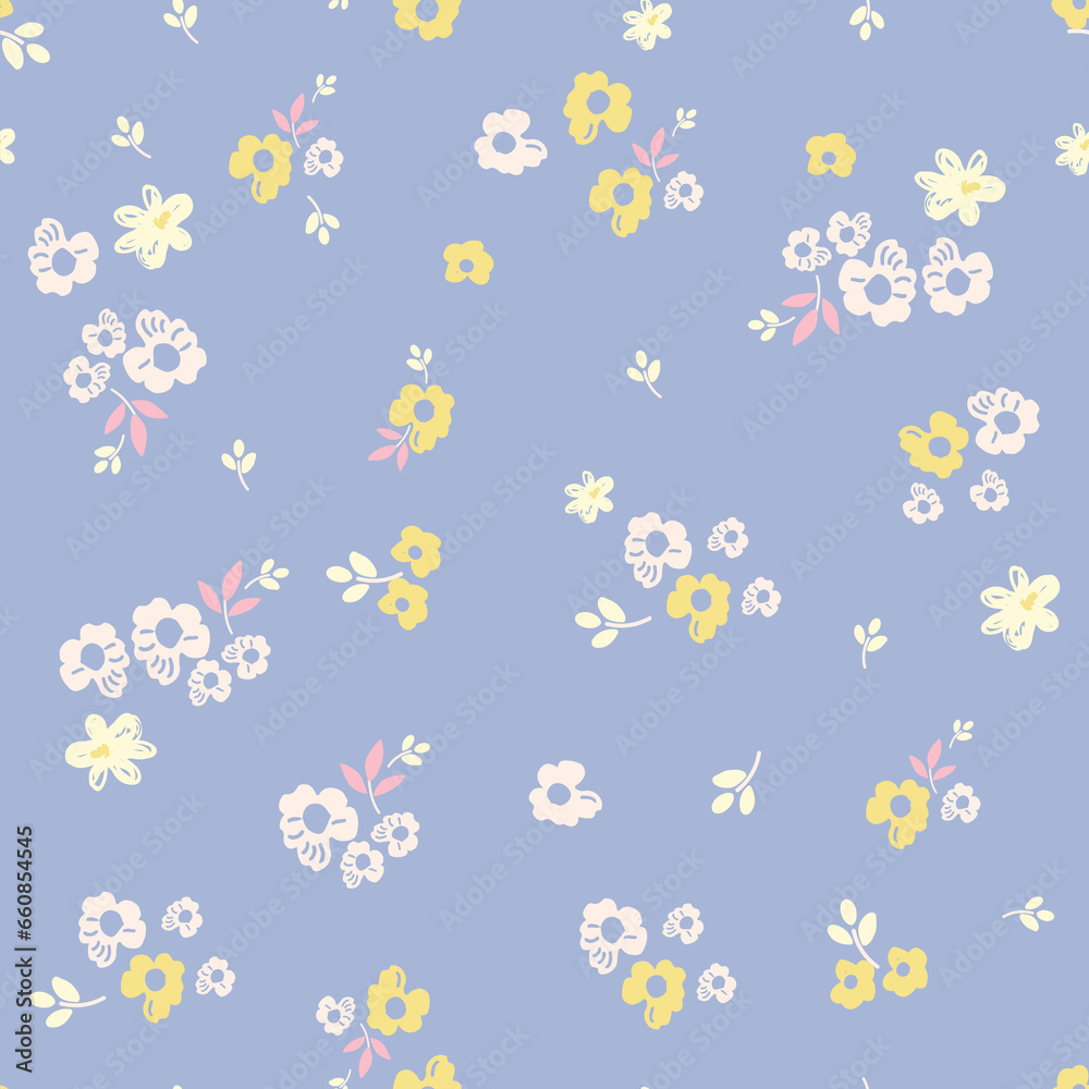 seamless, spaced out, floral pattern, flowers in bunches, clusters seamless, spaced out, floral pattern, flowers in bunches, clusters