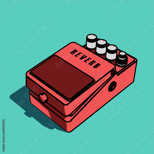 Guitar effect illustration