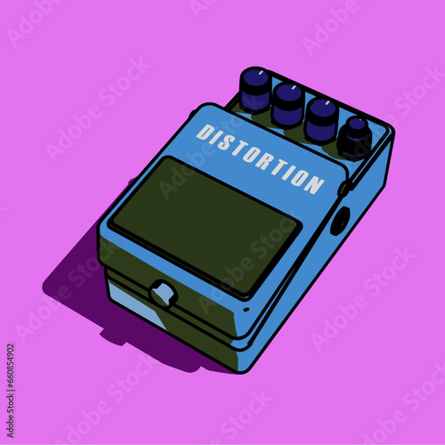 Guitar effect illustration