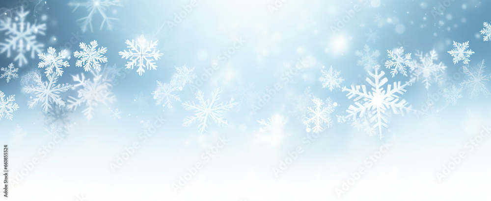 Festive Christmas Falling Snowflakes Border: Transparent PNG Isolated Design for White Backgrounds