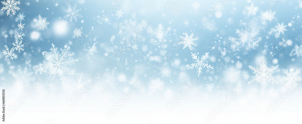 Festive Christmas Falling Snowflakes Border: Transparent PNG Isolated Design for White Backgrounds