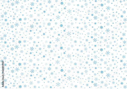 青色の雪の結晶の背景