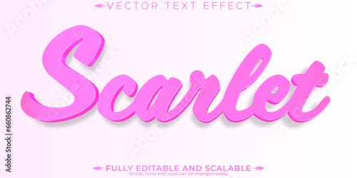 Elegant text effect, editable sophistication and stylish customizable font style