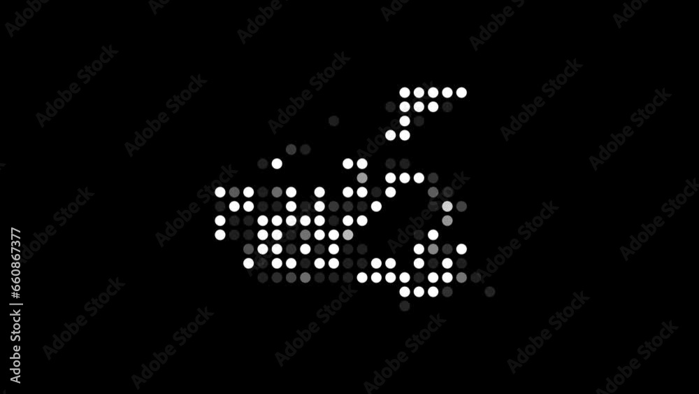Canada map Abstract Dot Matrix