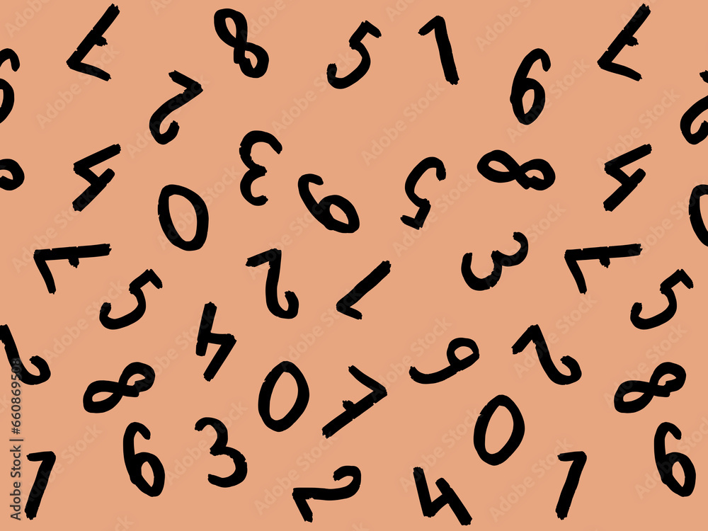 template with the image of keyboard symbols. a set of numbers. Surface template. pastel red orange background. Horizontal image template with the image of keyboard symbols. a set of numbers. Surface template. pastel red orange background. Horizontal image