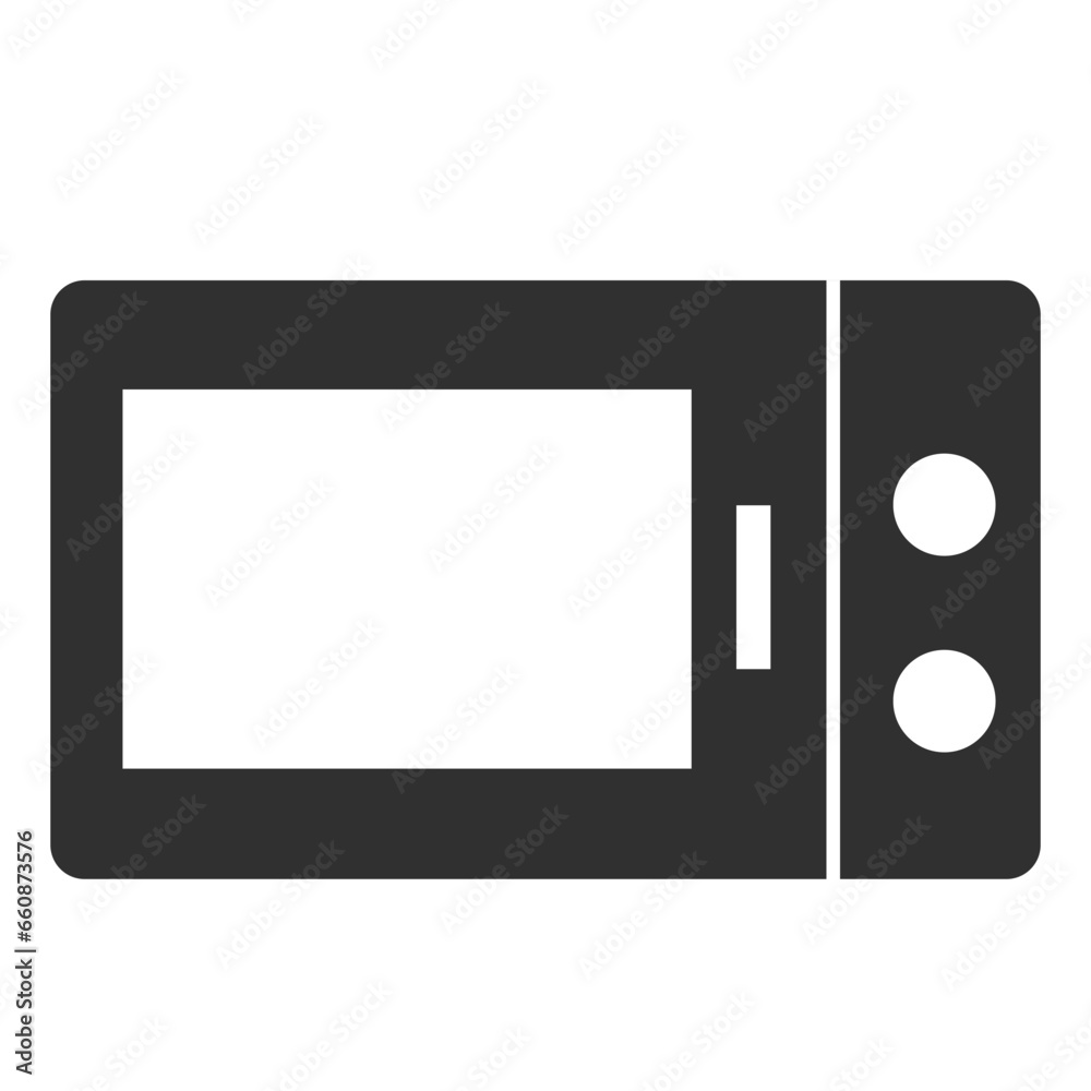 Microwave simple icon with white background electrical appliance vector illustration Microwave simple icon with white background electrical appliance vector illustration