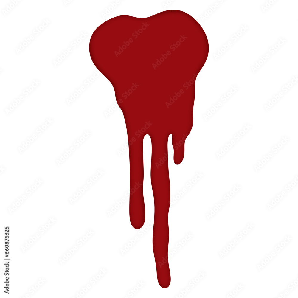 Human Blood Drop Isolated on White Human Blood Drop Isolated on White