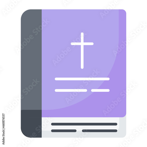 Wedding Bible Flat Icon